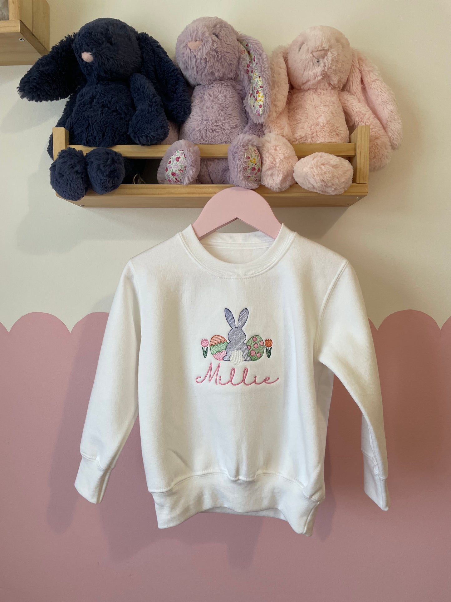 Easter bunny Embroidered children's sweatshirt