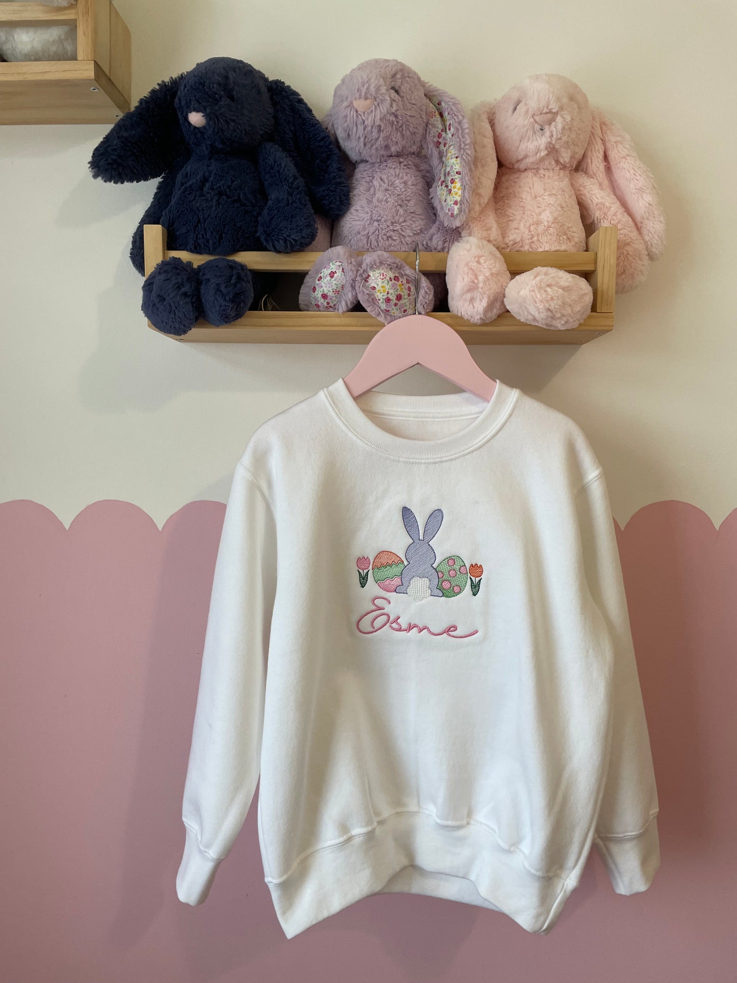 Easter bunny Embroidered children's sweatshirt