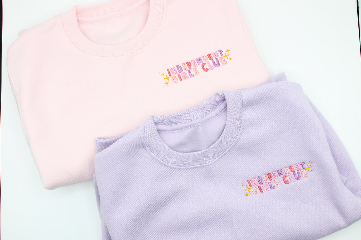 'Independent girls club' embroidered sweatshirt