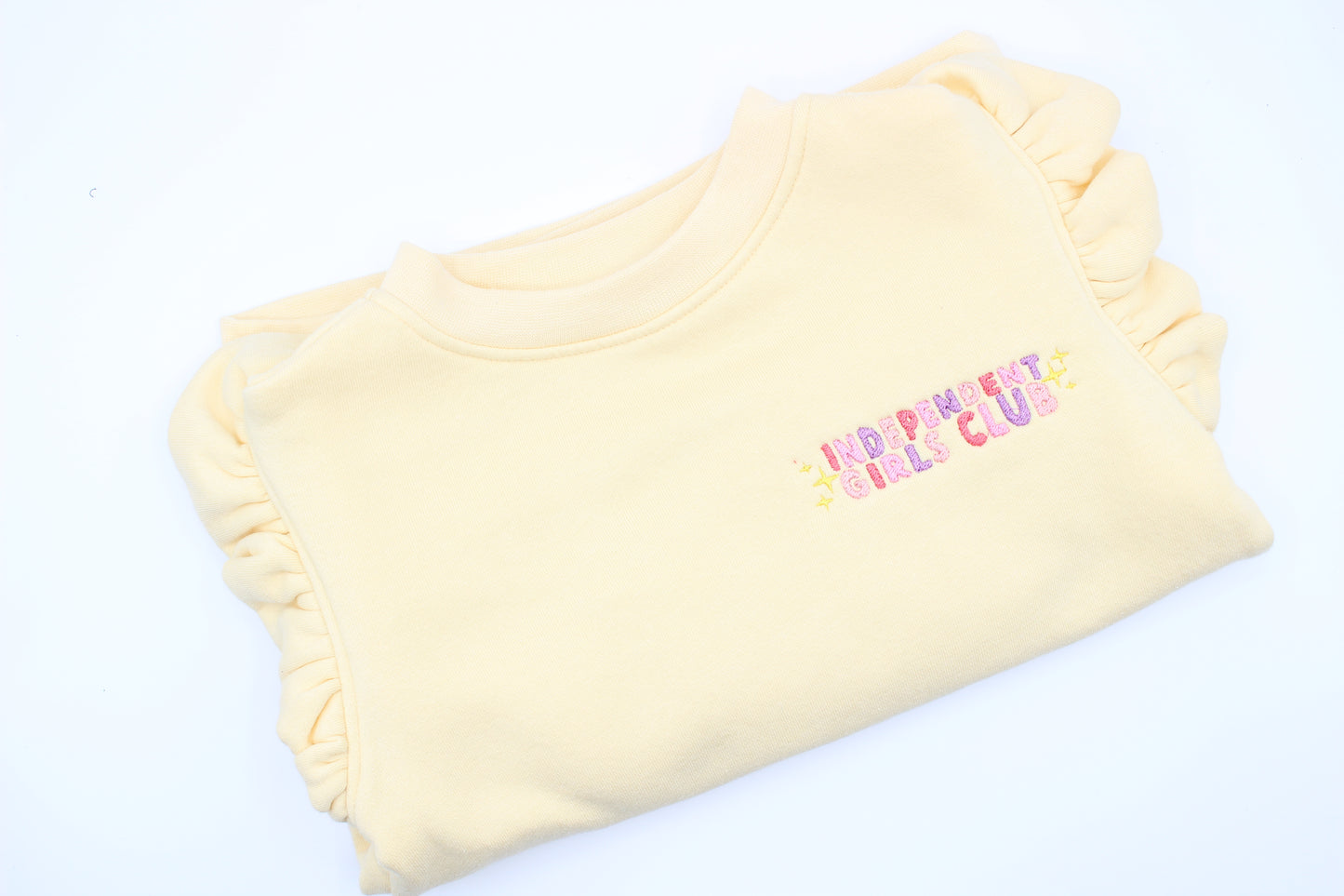 'Independent girls club' embroidered sweatshirt