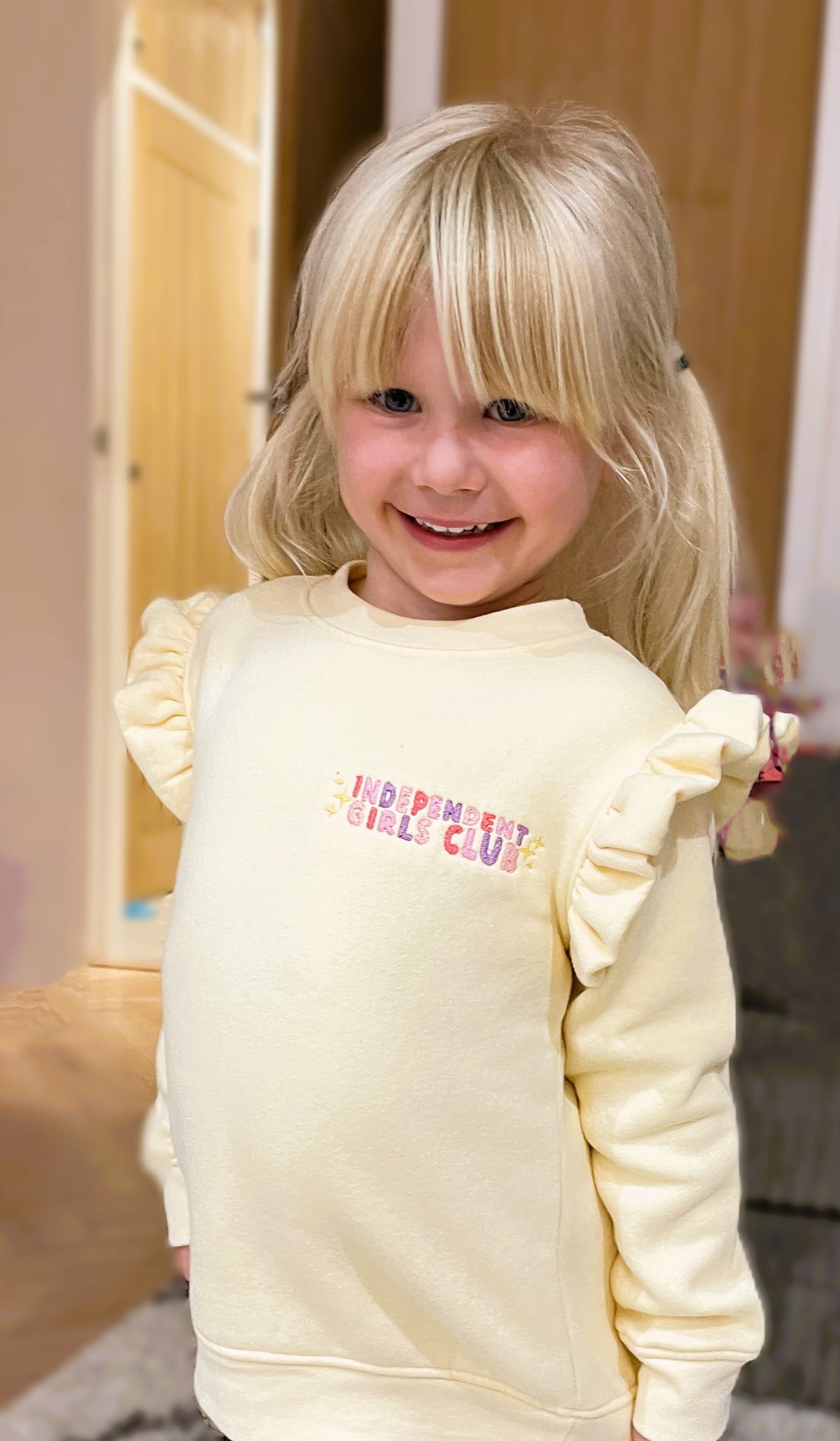 'Independent girls club' embroidered sweatshirt