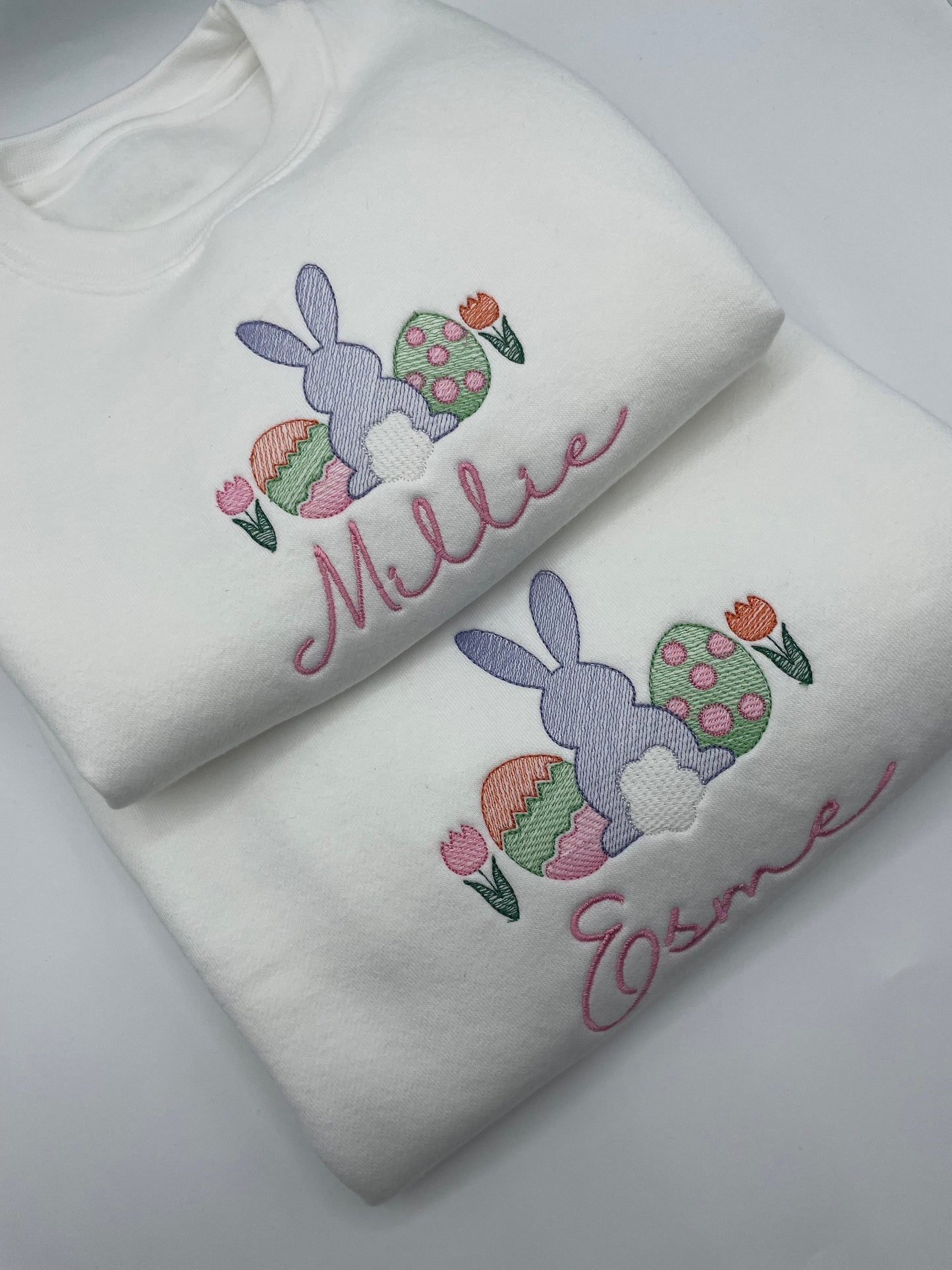 Easter bunny Embroidered children's sweatshirt