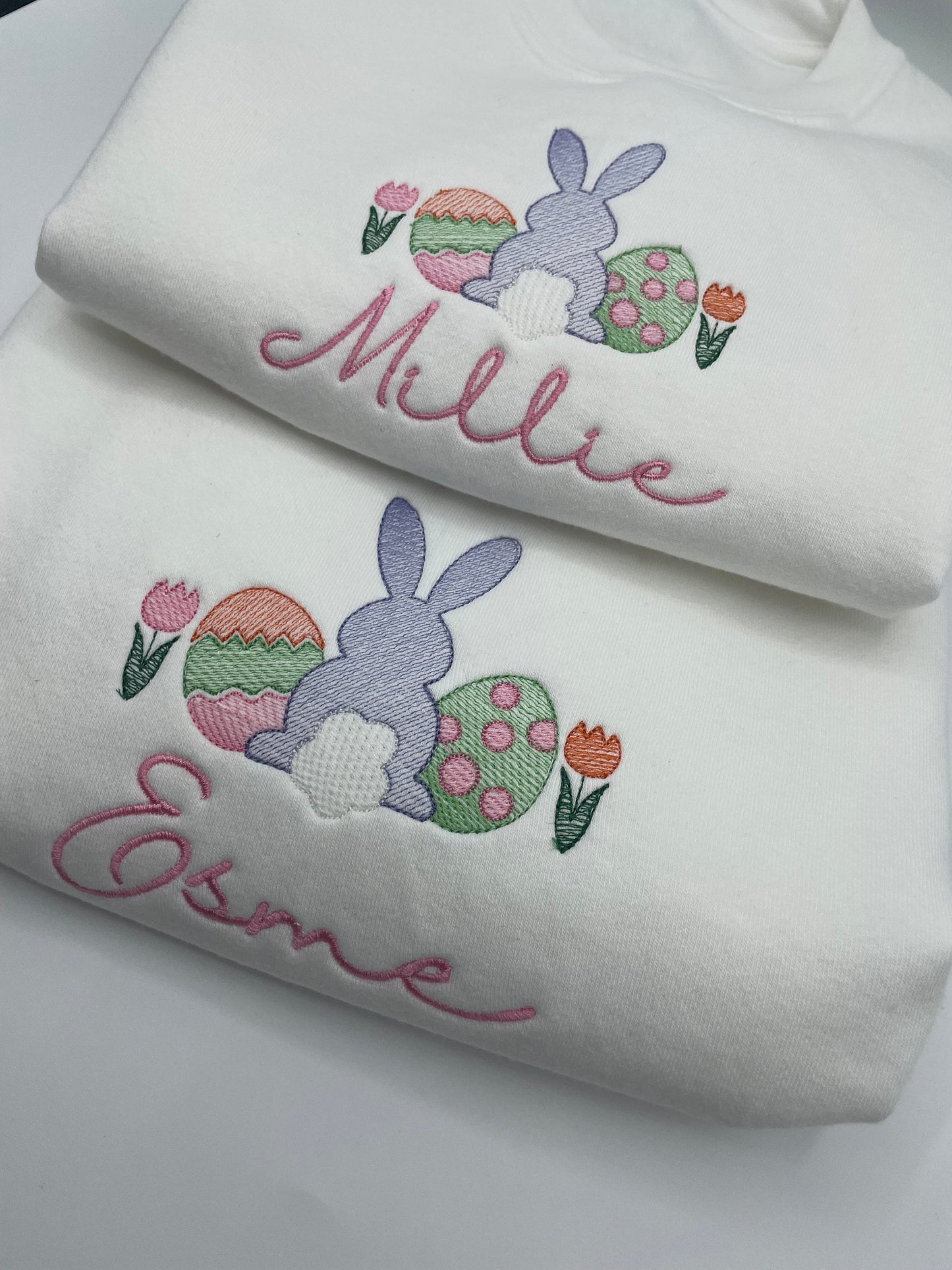 Easter bunny Embroidered children's sweatshirt